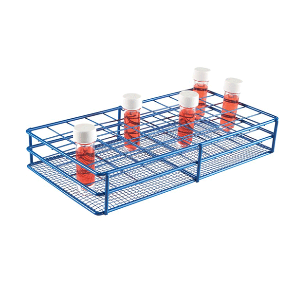 Heathrow Coated Wire Tube Rack 20-25mm 5x10 Format, Blue 120086
