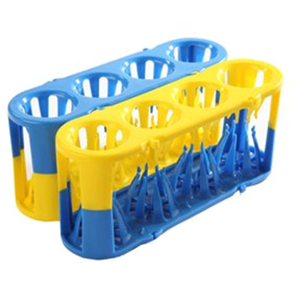 Heathrow Adapt-A-Rack Adaptable Multi-Tube Rack, Combo Blue/Yellow 120185