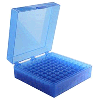 Heathrow 100-Well Microtube Storage Box, Blue 120201
