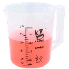 Globe Scientific 1000mL Beaker with Handle, Low Form, Graduations, PP Griffin Style, 1/Each