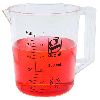 Globe Scientific 1000mL Beaker with Handle, Low Form, Graduations, PMP Griffin Style, 1/Each