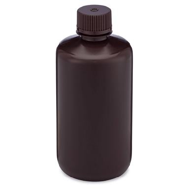 Diamond RealSeal, Narrow Mouth Boston Round, Amber HDPE with Amber PP Closure, 250mL #7060250AM