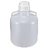 Carboys, Round with Handles, LDPE, White PP Screwcap, 10 Liter #7250010