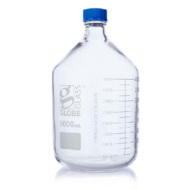 5000mL Media Bottle, Globe Glass, # 8105000