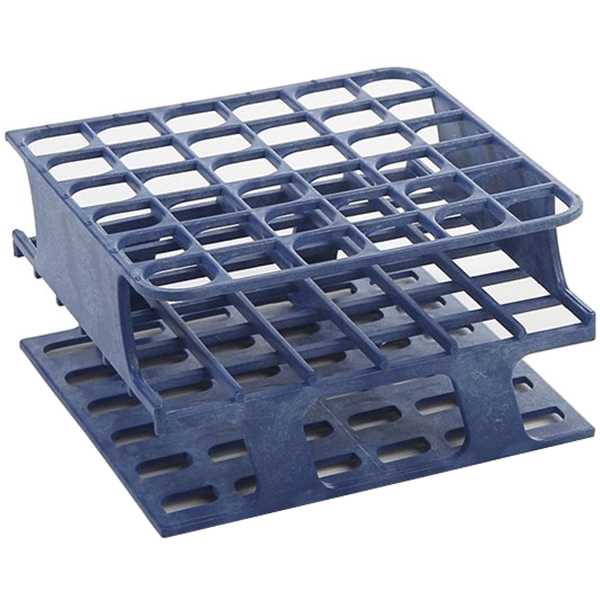 Heathrow OneRack Tube Rack Half POM 20mm 20-Place, Blue HS27503B