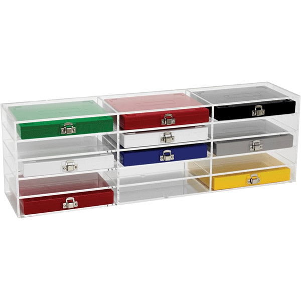 Heathrow Storage Rack for 50-Place and 100-Place Slide Box, Clear HS159890B