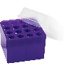 Heathrow Transformer Cube Tube Rack 15 & 50mL Box, Purple HS23271A
