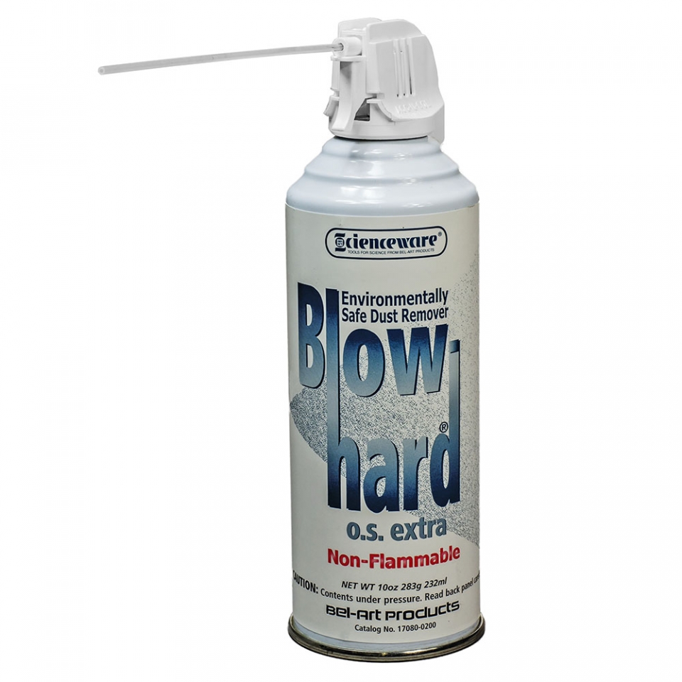 Bel-Art Blow-Hard O.S. Extra Dust Remover; 10 Oz Can Lab Equipment