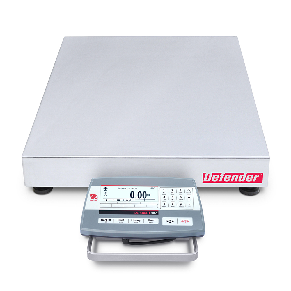 Ohaus D52P250RTX5 Defender 5000 Low Profile Bench Scale, 500 x 0.02 lb