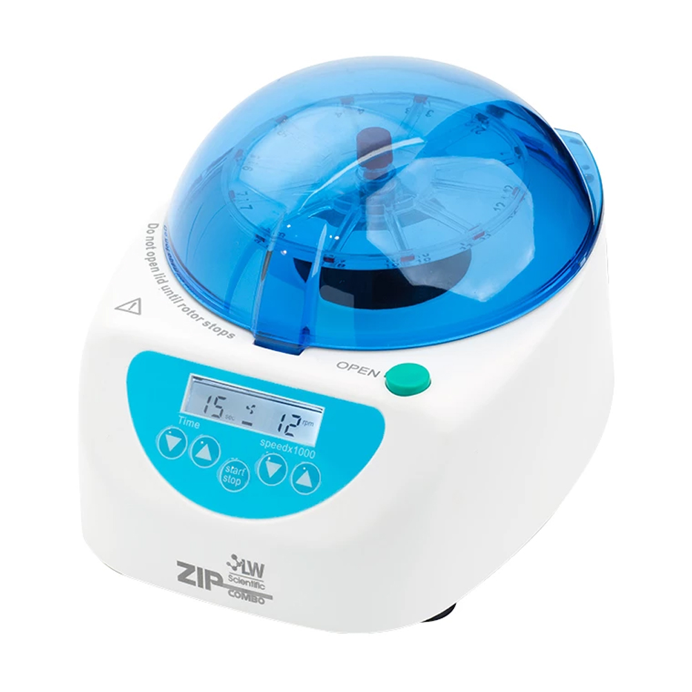 100V to 240V LW Scientific ZCC-12HD-40T3 ZipCombo Centrifuge with 12-Place Microhematocrit Rotor 