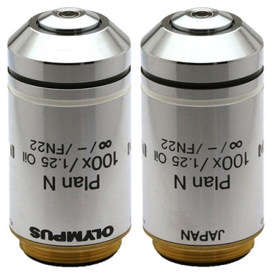 オリンパス対物レンズ PlanC ごめん N 100x/1.25 oil∞/-/FN22