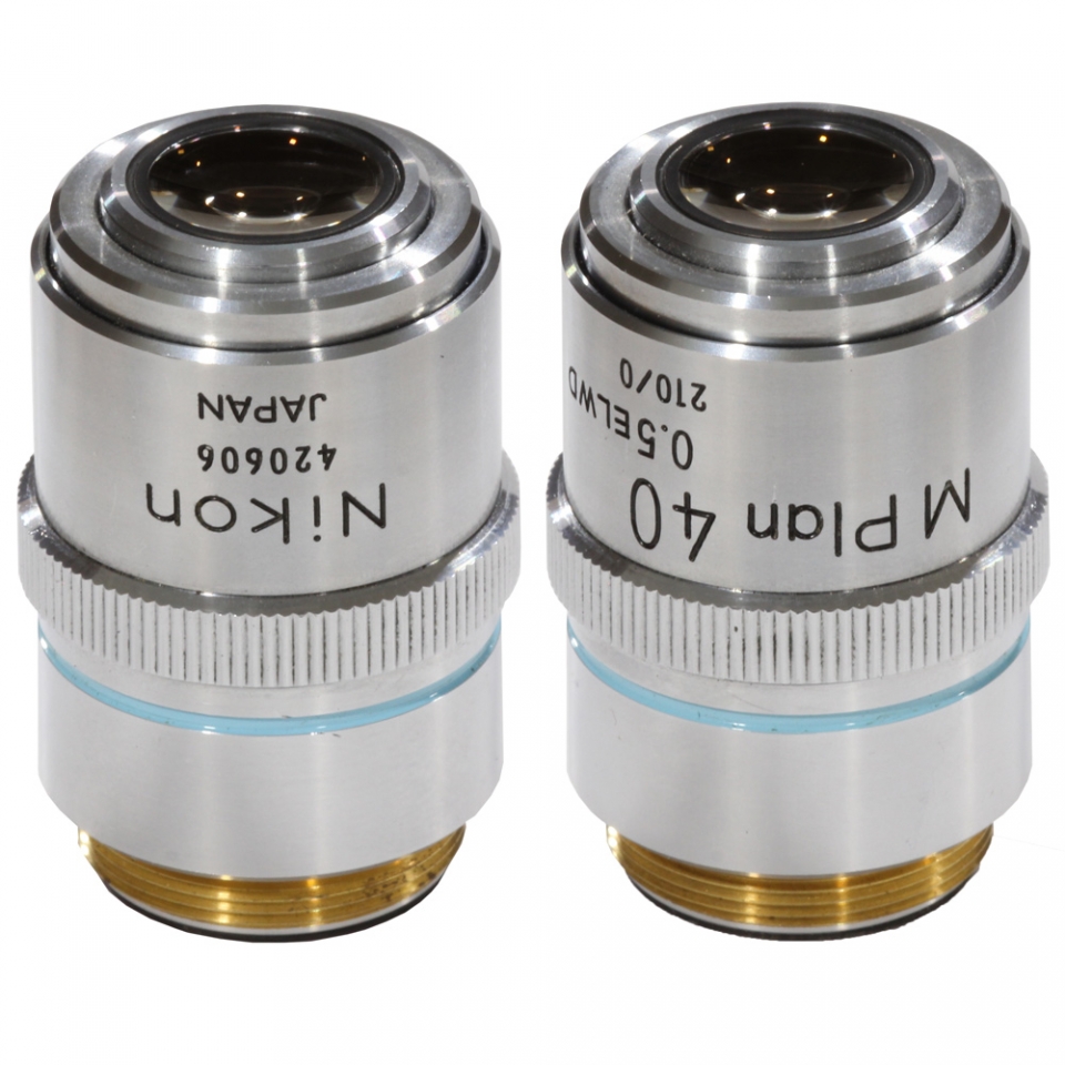 Nikon M Plan 40x ELWD Microscope Objective Lab Equipment 